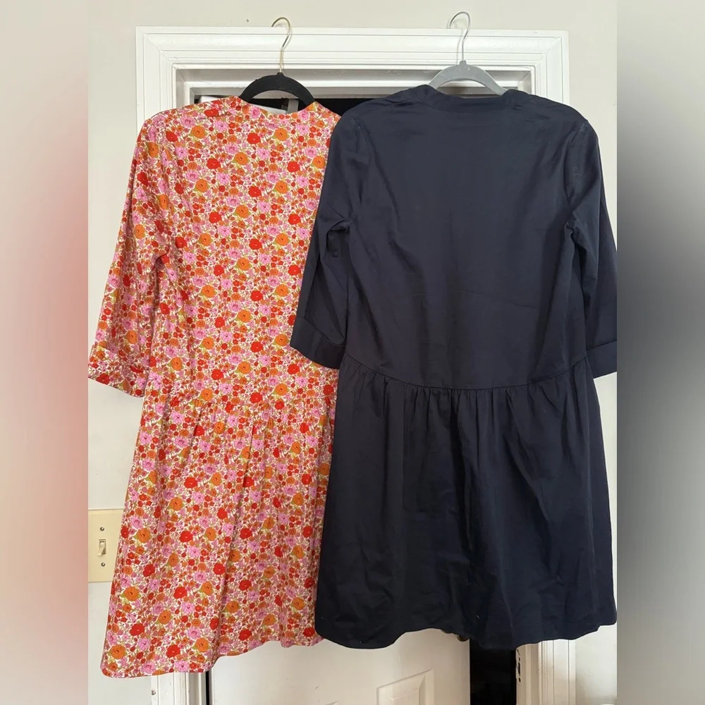 Tuckernuck Royal Poplin Dresses one floral pattern & one in classic navy Size S - Picture 3 of 3